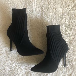 Black Sock Ankle Booties